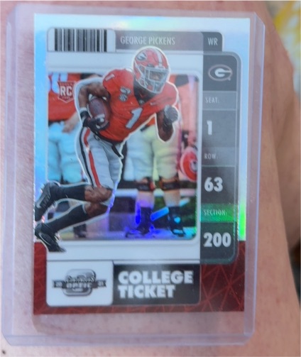 2022 Panini Chronicles Draft Picks Contenders Optic #29 George Pickens — front