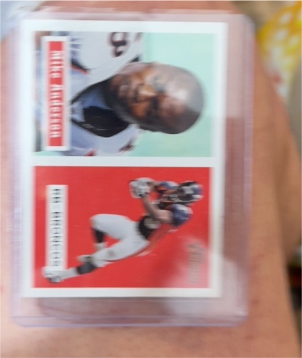 2001 Upper Deck Vintage #277 Jamie Henderson/Reggie White Rookie Football Card — front