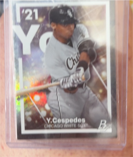 2021 Bowman Platinum #PE-4 Yoelqui Cespedes Precious Elements — front