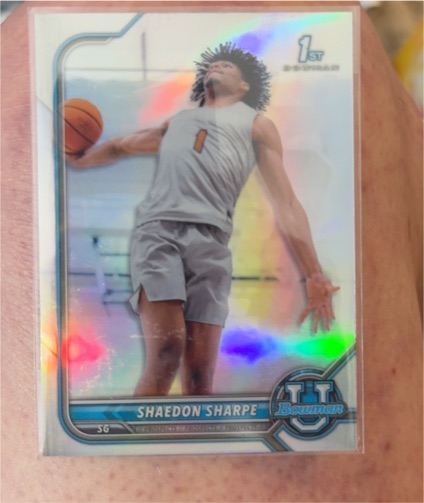 2021-22 Bowman University #91 Shaedon Sharpe — front