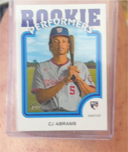2022 Topps Heritage #RP-7 CJ Abrams Rookie Performers — front