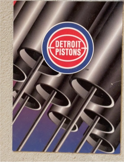 1994-95 Skybox Hoops #398 Detroit Pistons Logo Question — front