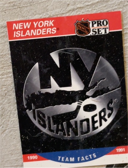 1990-91 Pro Set #577 New York Islanders Team Facts — front