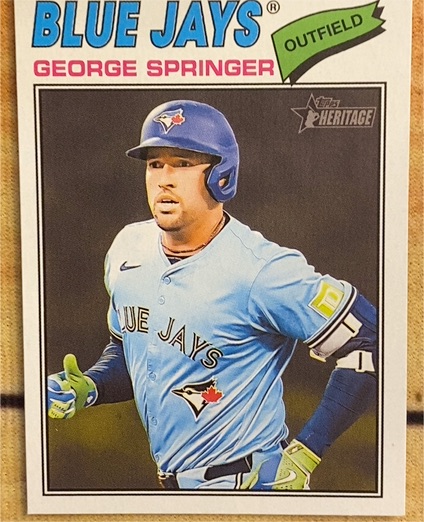 2026 Topps Heritage #108 George Springer — front