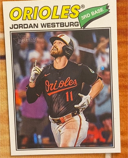 2026 Topps Heritage #184 Jordan Westburg — front