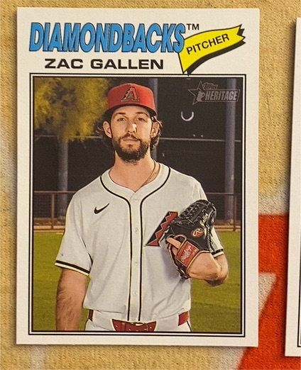2026 Topps Heritage #254 Zac Gallen — front