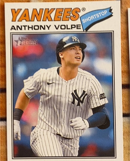 2023 Topps Heritage #460 Anthony Volpe — front