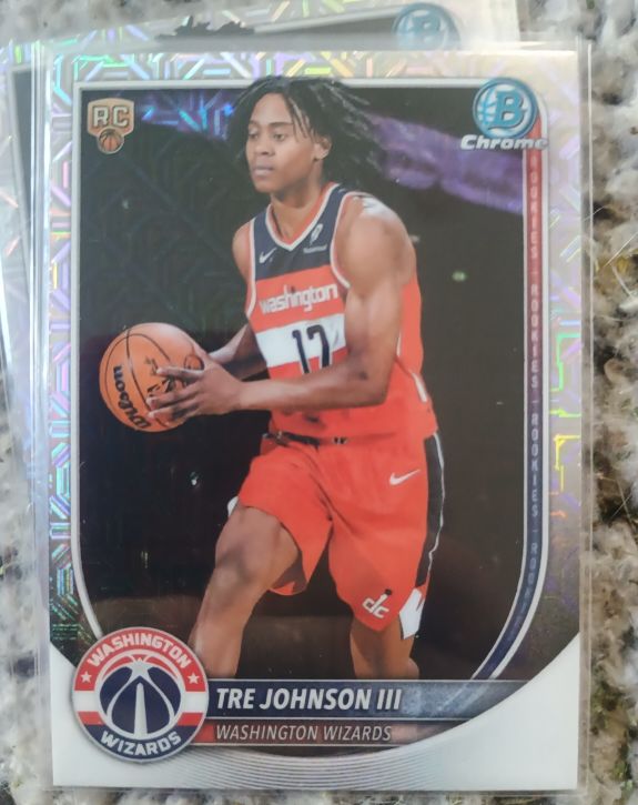 2025 Bowman Chrome #BCV-6 Tre Johnson III — front