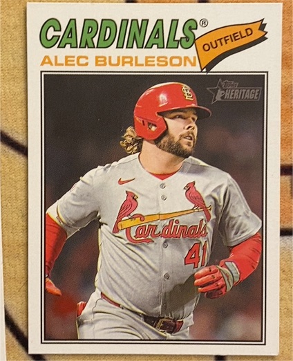 2026 Topps Heritage #165 Alec Burleson — front