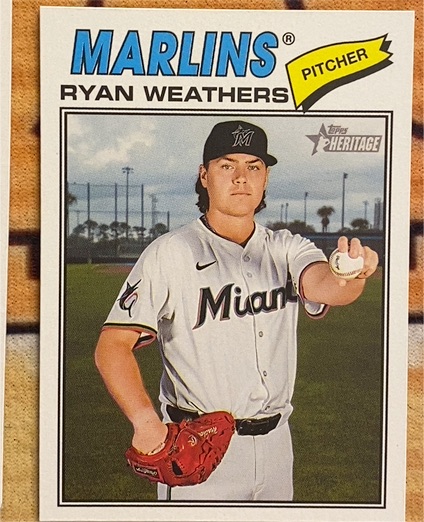 2026 Topps Heritage #307 Ryan Weathers — front