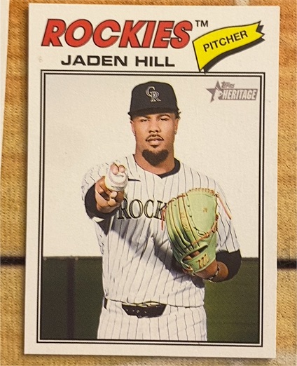 2026 Topps Heritage #26 Jaden Hill — front
