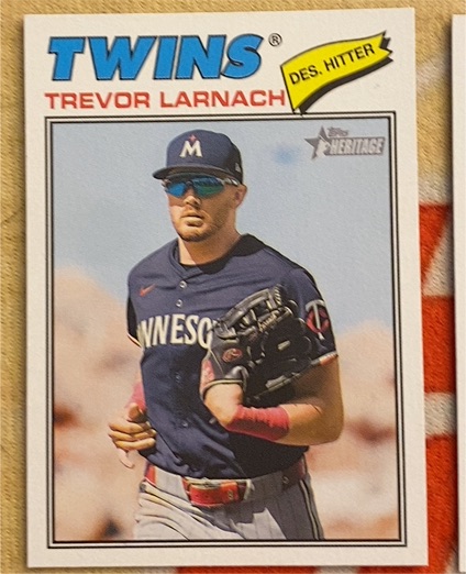 2026 Topps Heritage #280 Trevor Larnach — front