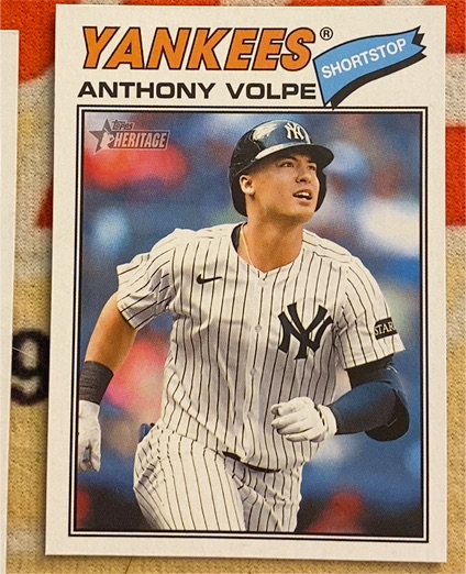 2026 Topps Heritage #297 Anthony Volpe — front