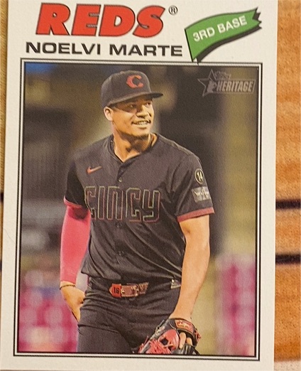 2026 Topps Heritage #100 Noelvi Marte — front