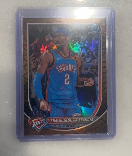 2025 Bowman Chrome #BCV-106 Shai Gilgeous-Alexander — front