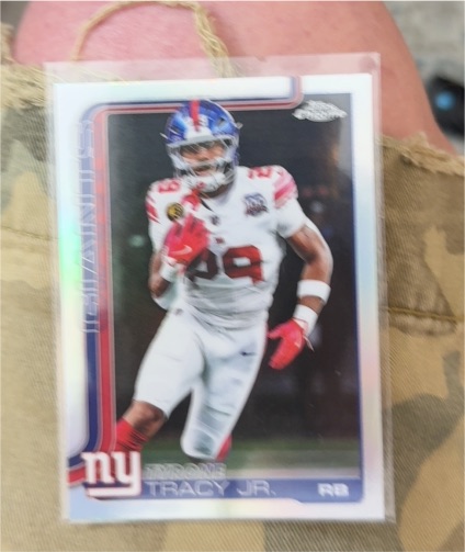 2025 Topps Chrome #228 Tyrone Tracy Jr. — front
