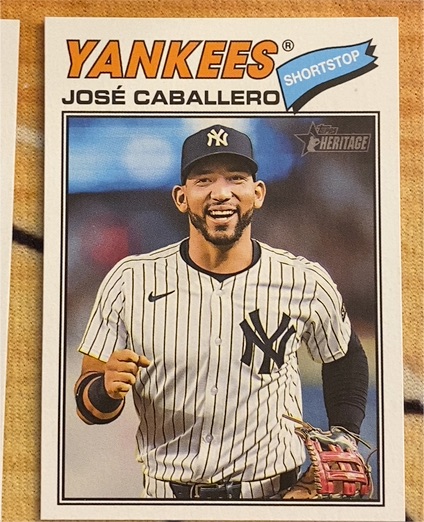 2026 Topps Heritage #328 José Caballero — front