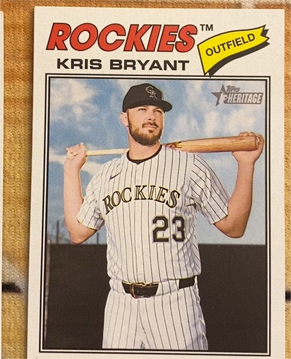 2026 Topps Heritage #22 Kris Bryant — front