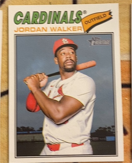 2026 Topps Heritage #399 Jordan Walker — front