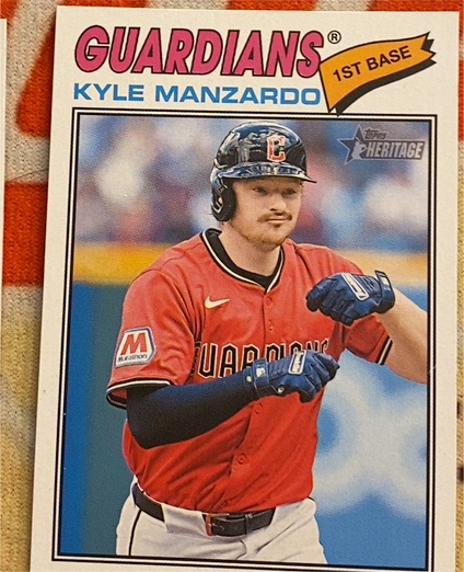 2026 Topps Heritage #133 Kyle Manzardo — front