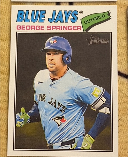 2026 Topps Heritage #108 George Springer — front
