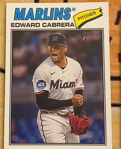 2026 Topps Heritage #169 Edward Cabrera — front