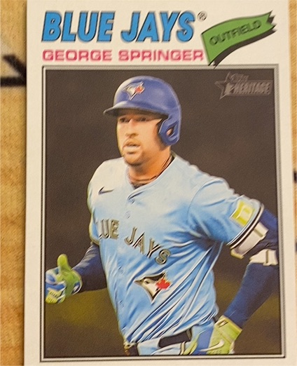 2026 Topps Heritage #108 George Springer — front