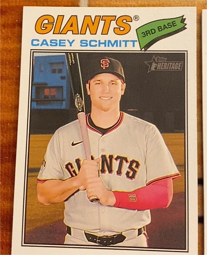 2026 Topps Heritage #27 Casey Schmitt — front