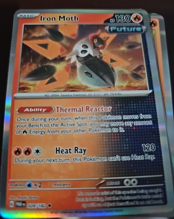 2023 Pokémon SV04: Paradox Rift #028 Iron Moth — front