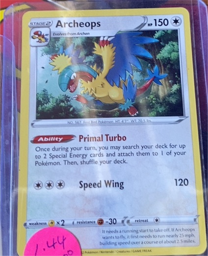 2022 Pokémon Silver Tempest #147 Archeops — front