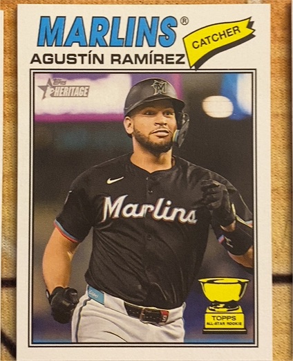 2026 Topps Heritage #13 Agustín Ramírez — front