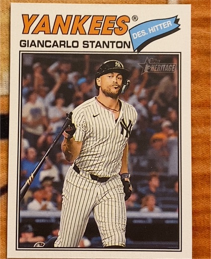 2026 Topps Heritage #250 Giancarlo Stanton — front
