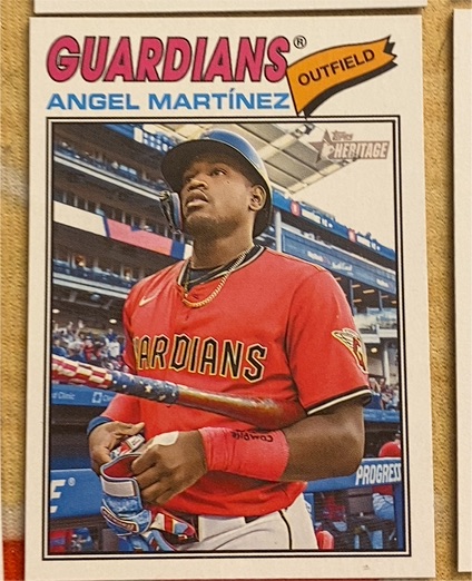 2026 Topps Heritage #177 Angel Martínez — front