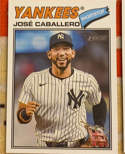 2026 Topps Heritage #328 José Caballero — front