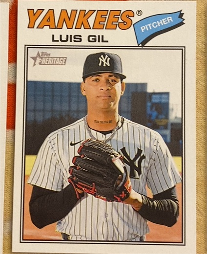 2026 Topps Heritage #123 Luis Gil — front