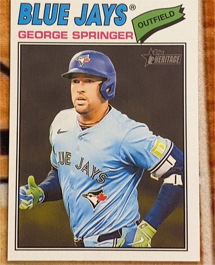 2026 Topps Heritage #108 George Springer — front