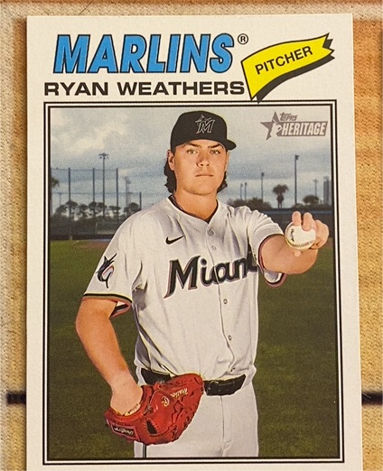 2026 Topps Heritage #307 Ryan Weathers — front