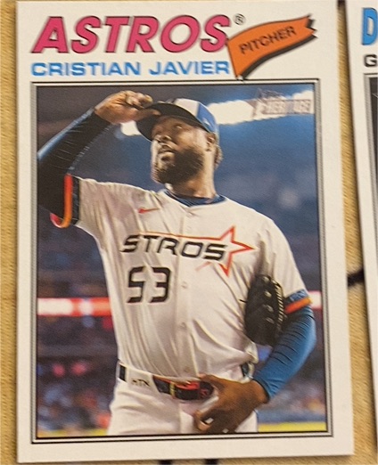 2026 Topps Heritage #330 Cristian Javier — front