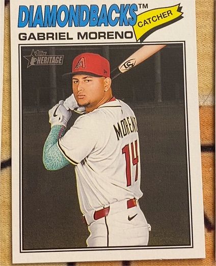 2026 Topps Heritage #361 Gabriel Moreno — front