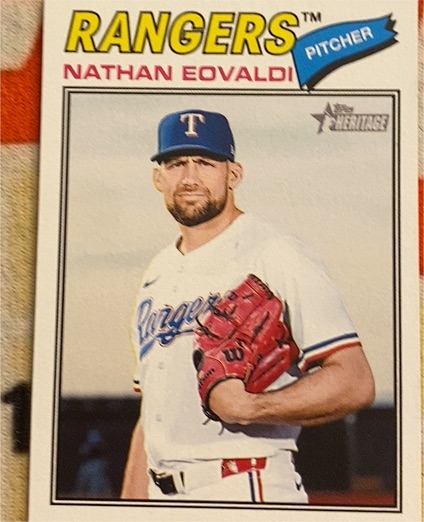 2026 Topps Heritage #40 Nathan Eovaldi — front