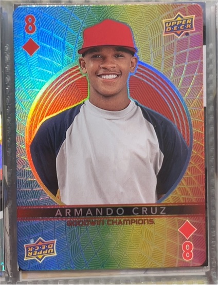 2022 Upper Deck Goodwin Champions #8-DIAMOND Armando Cruz — front