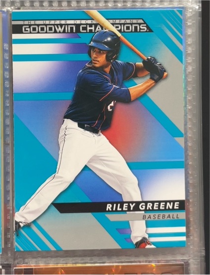 2022 Upper Deck Goodwin Champions #27 Riley Greene — front