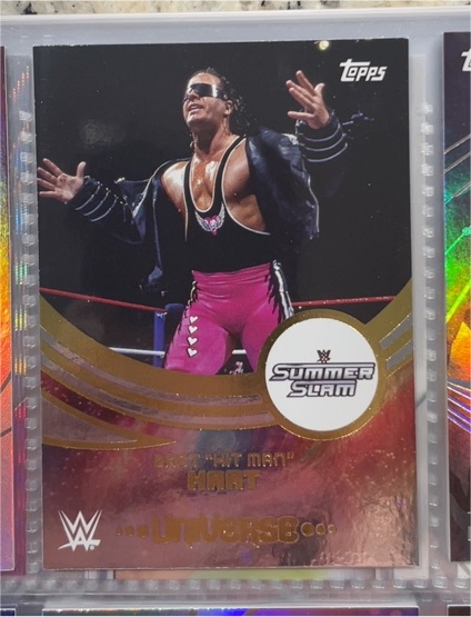 2025 Topps Universe WWE #273 Bret Hit Man Hart SummerSlam Event Variation — front