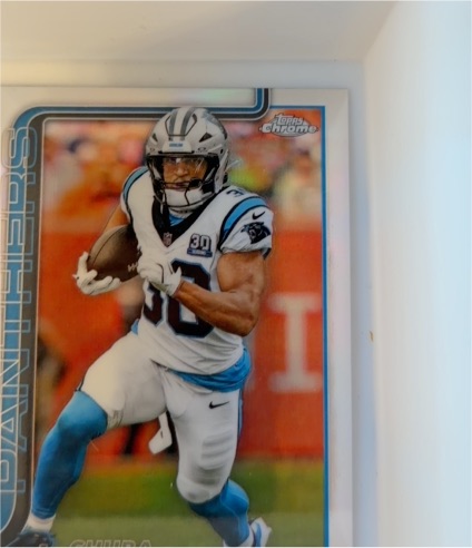 2025 Topps Chrome #42 Chuba Hubbard — front