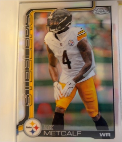 2025 Topps Chrome Football #254 DK Metcalf — front