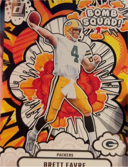 2025 Panini Donruss Bomb Squad #BS-BFE Brett Favre — front