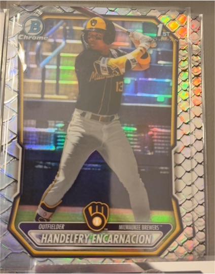 2026 Bowman Chrome #BCP-47 Handelfry Encarnacion — front