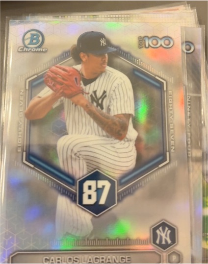 2026 Bowman Chrome Top 100 #BTP-87 Carlos Lagrange — front