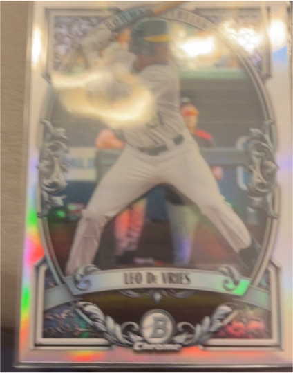 2026 Bowman Sterling Chrome #BST-9 Leo De Vries — front