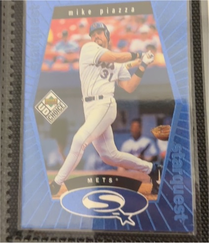 1999 Upper Deck Choice StarQuest Blue #SQ6 Mike Piazza — front